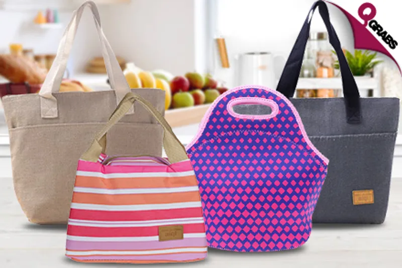From QR19 Carry your Meals in Style with Cute Lunch Bags - Choose from Insulated & Uninsulated Options! (Up to QR69 Value)